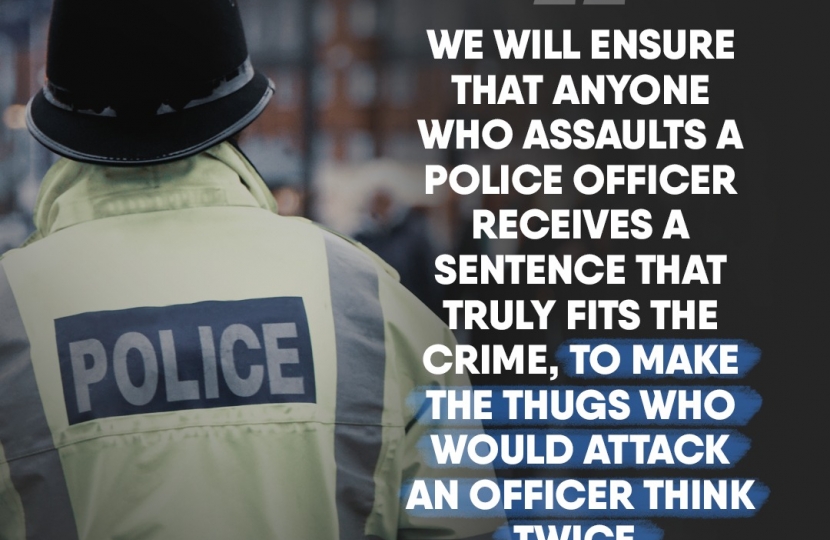 Think twice! Assaulting a Police Officer will come with a sentence that fits the crime