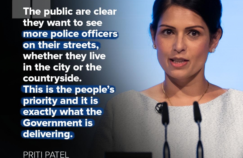 The public want more Police Officers on the streets