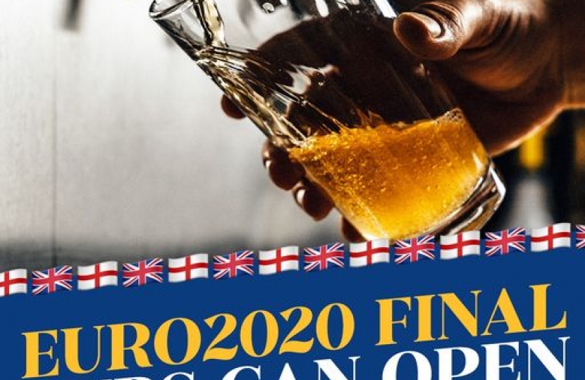 Fans in England will now be able watch the full Euro2020 final in pubs on Sunday if it goes to extra time and penalties 🏴󠁧󠁢󠁥󠁮󠁧󠁿 ⚽️