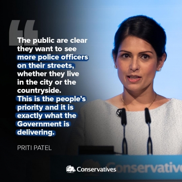 The public want more Police Officers on the streets